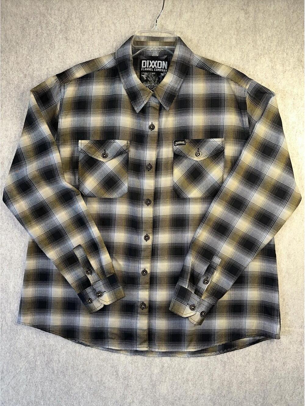 DIXXON FLANNEL Hatebreed The Rise of Brutality Women's 2XL Brown Long Sleeve